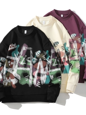 acheter Vêtements pour hommes sur mesure surdimensionné imprimé par sublimation pull anti-rides online manufacture