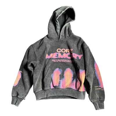 Vêtements de rue 500gm Hoodie sublimation gris DTG Impression numérique Stone Acid Lavé Hoodie