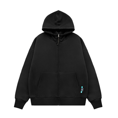 Unisexe personnalisé 350gm Sublimation Hoodies blancs Puff Impression Fermeture à glissière Hoodie