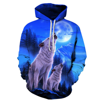 100% polyester Sublimation Sweatshirts à capuche personnalisable anti-rides