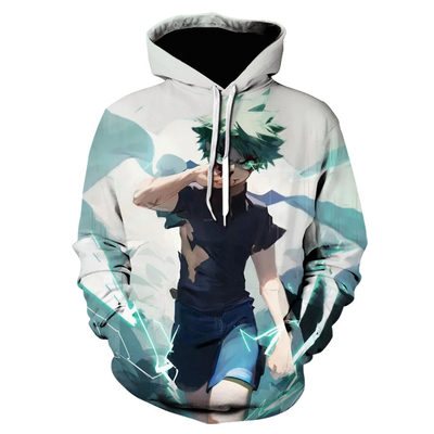 T-shirts à capuche animés tissés à sublimation