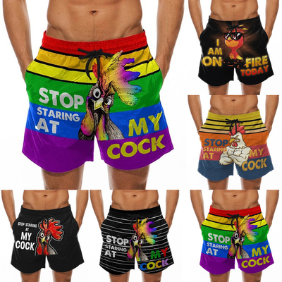 Service OEM Pantalons de plage imprimés sur mesure Polyéster maillots de bain à sécher rapidement pour les hommes