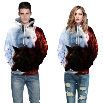 Capuchon réglable imprimé par sublimation 3D Capuchon pour hommes anti-pilling