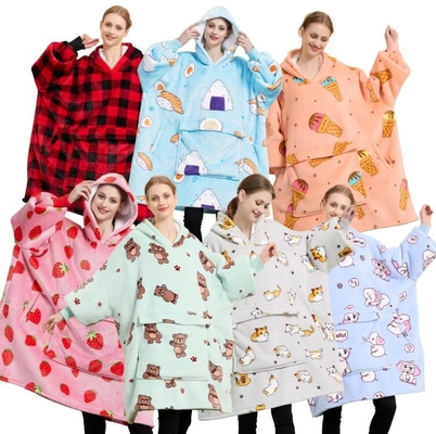 Couvertures en polyester 100% en laine surdimensionnées en capuchon Unisexe Ultra Confortable
