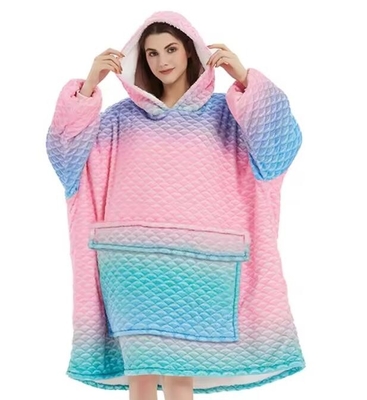 Imprimés sur mesure Portables surdimensionnés Couvertures à capuche Luxe Colorant