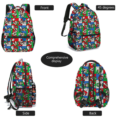 Cartoon plein imprimé sac à dos de grande capacité école primaire sac à dos réduction de la charge