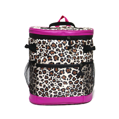 Dernière conception sac de déjeuner isolé Léopard sac à dos de pique-nique coloré isolé