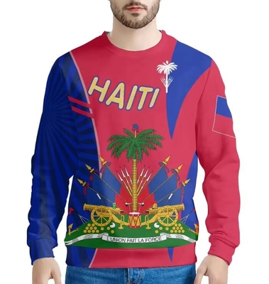Imprimé sur commande Hommes Top personnalisé Sweatshirts de cou d'équipage anti-pilling décontracté