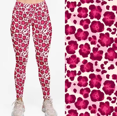 Femmes Beurre Taille haute Léopard Leggings sur mesure