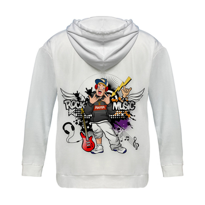 Crâne d'Halloween T-shirts à capuche surdimensionnés imprimés surdimensionnés sweat-shirt lavable à la machine