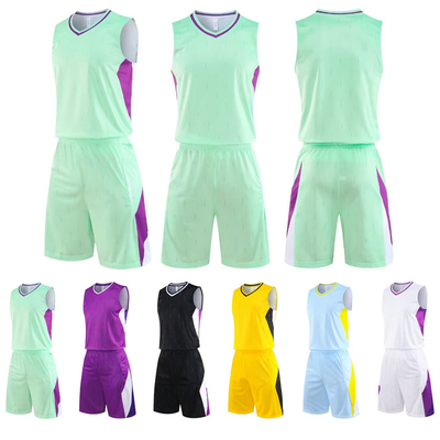 Uniforme de basket-ball Costume d'entraînement de basket-ball en plein air Camp d'entraînement de basket-ball Taille grande gilet absorbant la sueur respirant