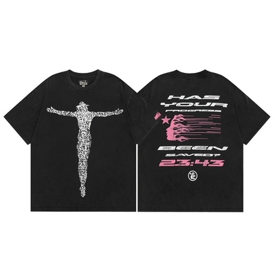 T-shirt graphique pour homme T-shirt unisexe en coton T-shirt surdimensionné Manches courtes T-shirt de rue vintage T-shirt top décontracté