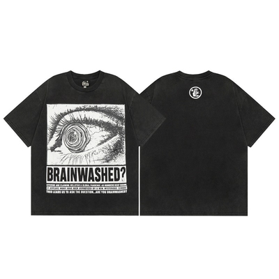 T-shirt graphique pour homme T-shirt unisexe en coton T-shirt surdimensionné Manches courtes T-shirt de rue vintage T-shirt top décontracté