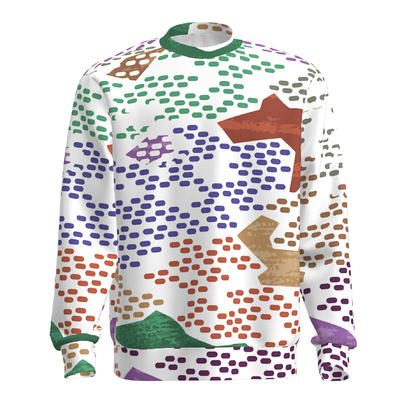 Sweat-shirt à col rond Transfert thermique de chaleur par sublimation