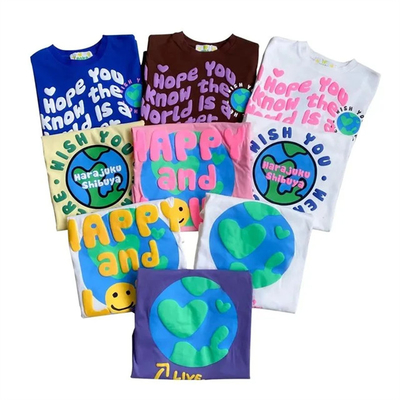 Logo personnalisé T-shirts imprimés de haute qualité